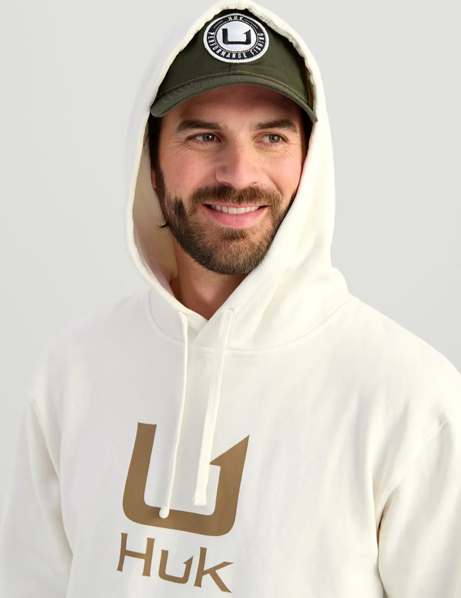 Huk Gear Hoodies & Pullovers-Huk Barb U Cotton Fleece Hoodie Egret