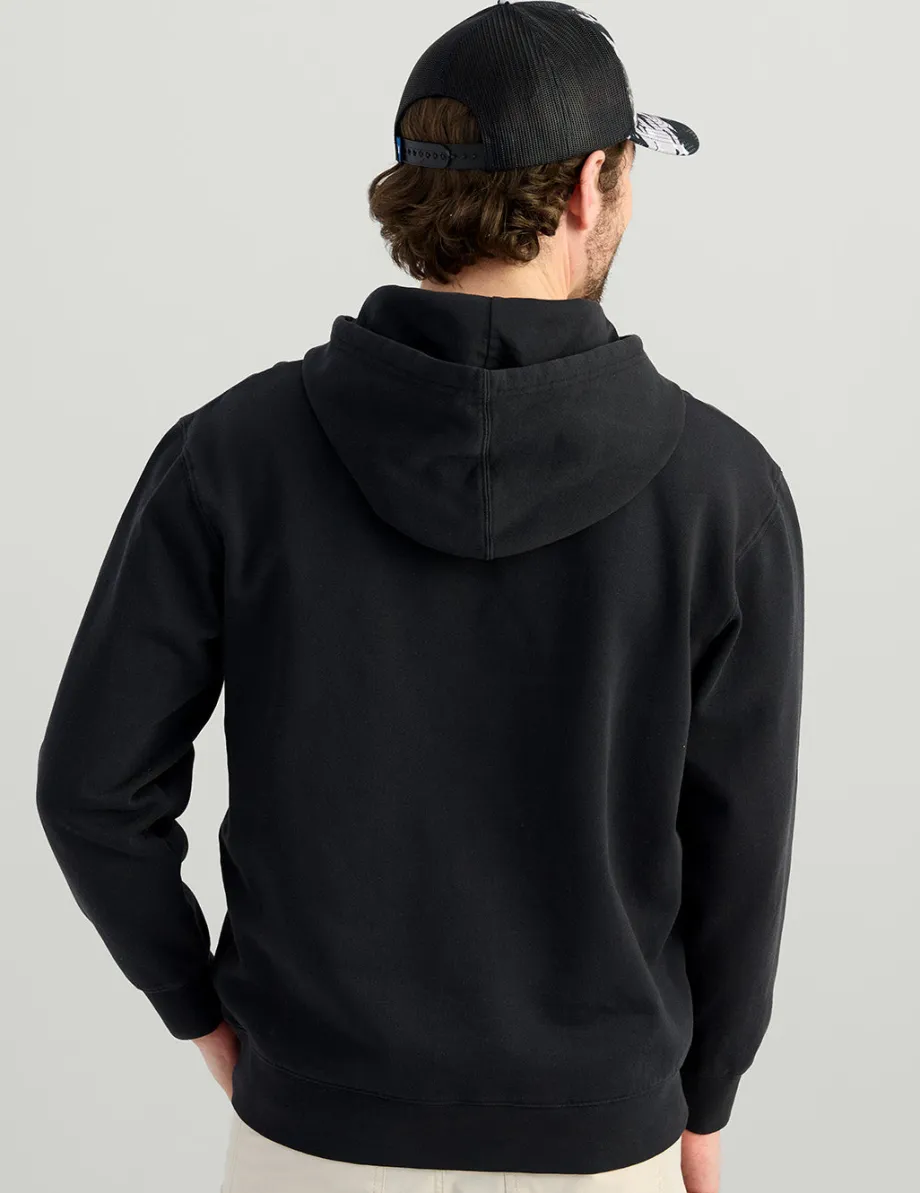Huk Gear Hoodies & Pullovers-Huk Barb U Cotton Fleece Hoodie Black