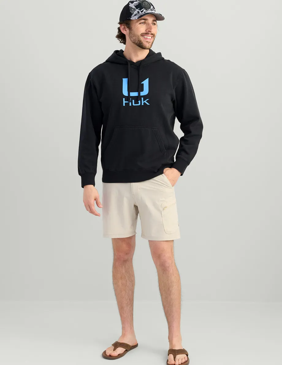 Huk Gear Hoodies & Pullovers-Huk Barb U Cotton Fleece Hoodie Black