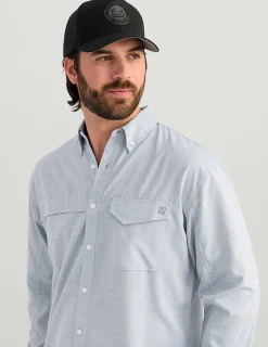 Huk Gear Hats-Huk Circle Patch Trucker Hat Black