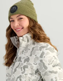Huk Gear Hats|Hats-Huk Embossed Beanie Heather Moss