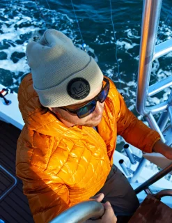 Huk Gear Hats-Huk Embossed Beanie Natural