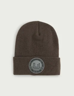 Huk Gear Hats-Huk Embossed Beanie Pluff Mud