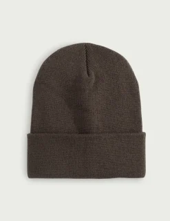 Huk Gear Hats-Huk Embossed Beanie Pluff Mud