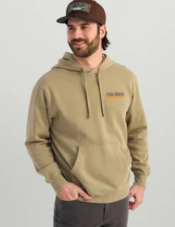 Huk Gear Hoodies & Pullovers-Huk Island Cotton Fleece Hoodie Overland