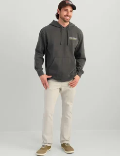 Huk Gear Hoodies & Pullovers-Huk Island Cotton Fleece Hoodie Volcanic Ash