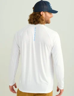 Huk Gear Performance Tops-Icon Performance Crew White