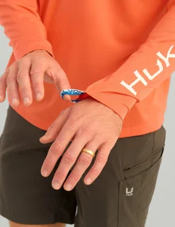 Huk Gear Performance Tops-Icon Performance Crew Fresh Salmon