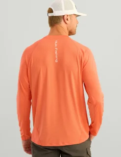 Huk Gear Performance Tops-Icon Performance Crew Fresh Salmon