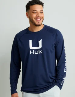 Huk Gear Performance Tops-Icon Performance Crew Naval Academy