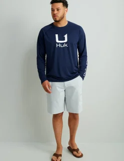 Huk Gear Performance Tops-Icon Performance Crew Naval Academy