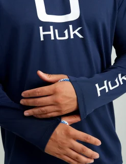 Huk Gear Performance Tops-Icon Performance Crew Naval Academy