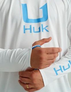 Huk Gear Performance Tops-Icon Performance Hoodie White