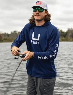 Huk Gear Performance Tops-Icon Performance Hoodie Naval Academy