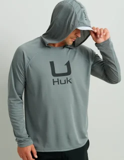 Huk Gear Performance Tops-Icon Performance Hoodie Night Owl