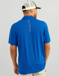 Huk Gear Polos|Performance Tops-Icon Performance Polo Ocean Blue