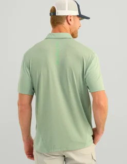 Huk Gear Polos-Icon Performance Polo Fog Green