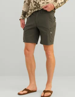 Huk Gear Shorts-Icon Short Volcanic Ash