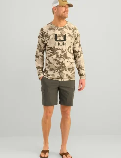 Huk Gear Shorts-Icon Short Volcanic Ash