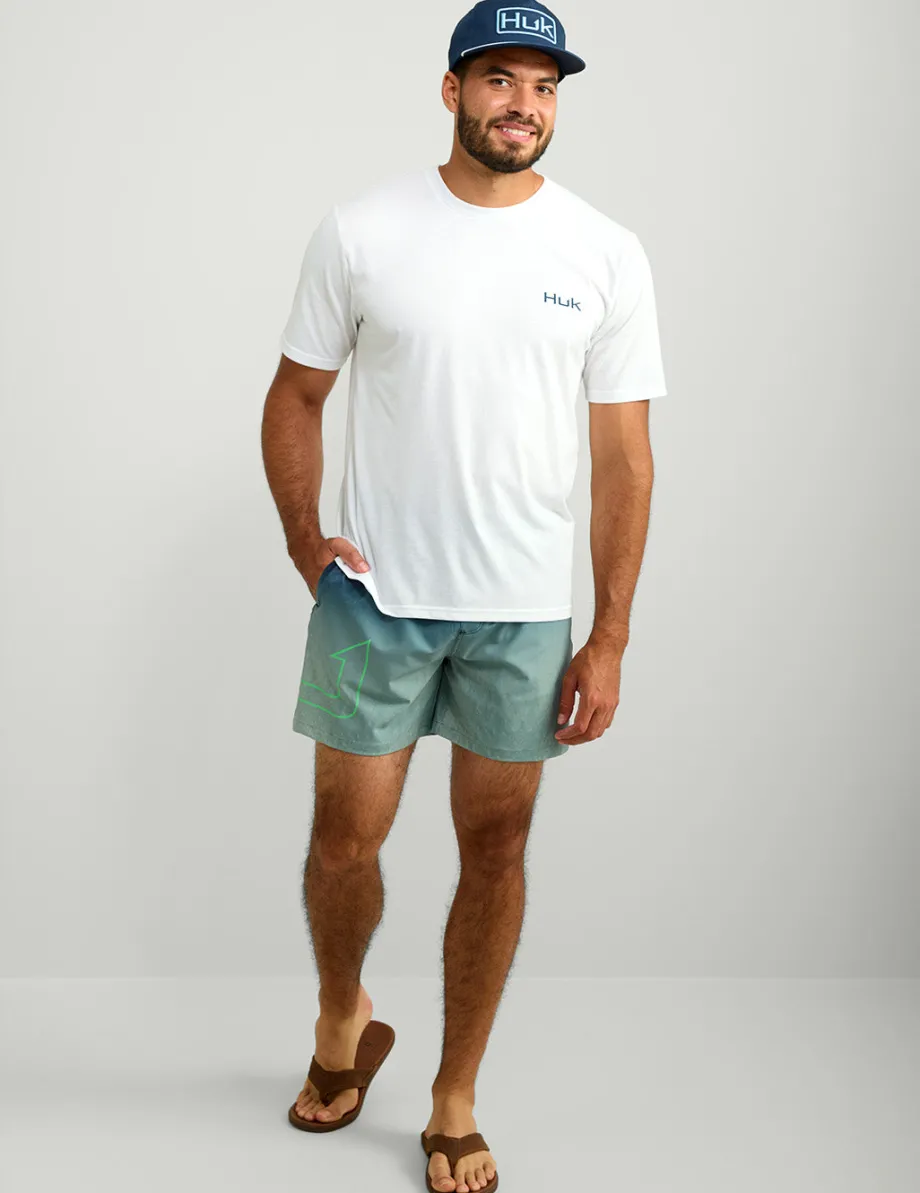 Huk Gear T-Shirts-KC Badge Series Tee White