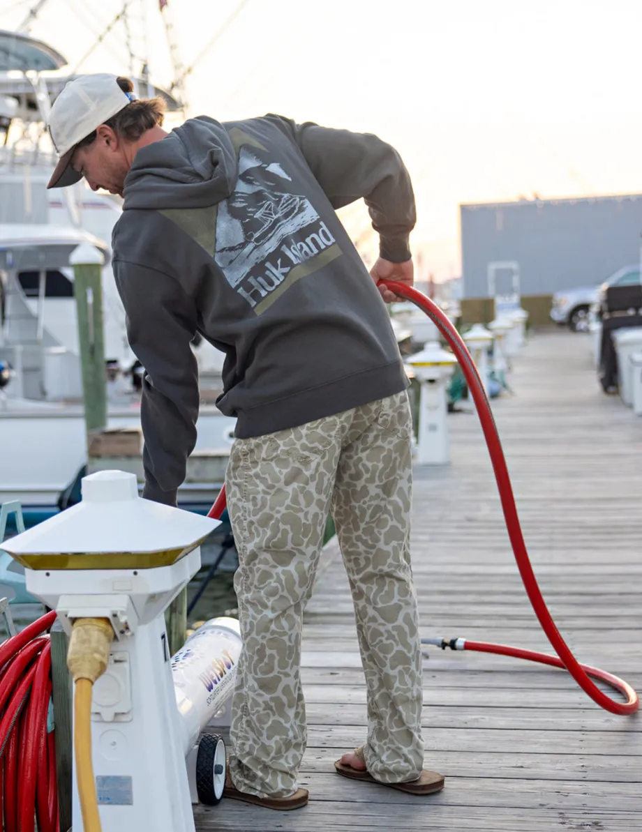 Huk Gear Pants-KC Camo Lightweight Rivercamp Pant KC Sand Camo