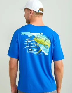 Huk Gear T-Shirts-KC Florida State Series Tee Ocean Blue