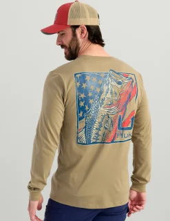 Huk Gear T-Shirts-KC Freshwater Icon Long Sleeve Pocket Tee Overland