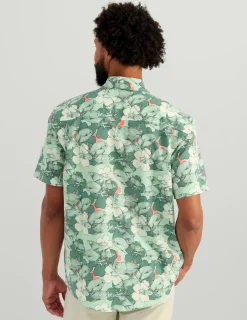 Huk Gear Button Downs-KC Kona Button-Down Seafoam Bahama Slam