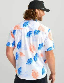 Huk Gear Button Downs-KC Kona Button-Down KC White Island Dreaming