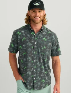 Huk Gear Button Downs-KC Kona Button-Down KC Black Flying High