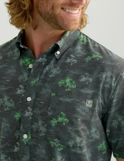 Huk Gear Button Downs-KC Kona Button-Down KC Black Flying High