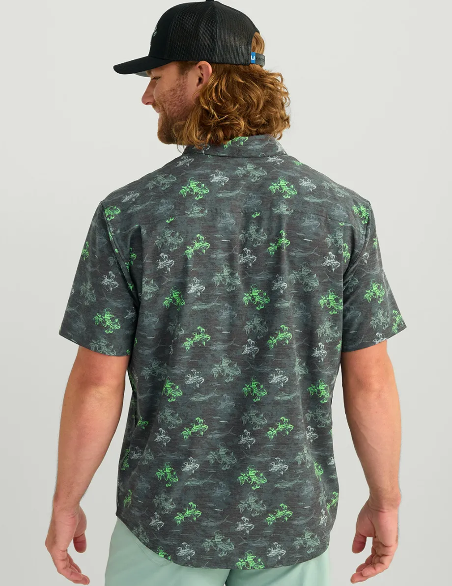 Huk Gear Button Downs-KC Kona Button-Down KC Black Flying High