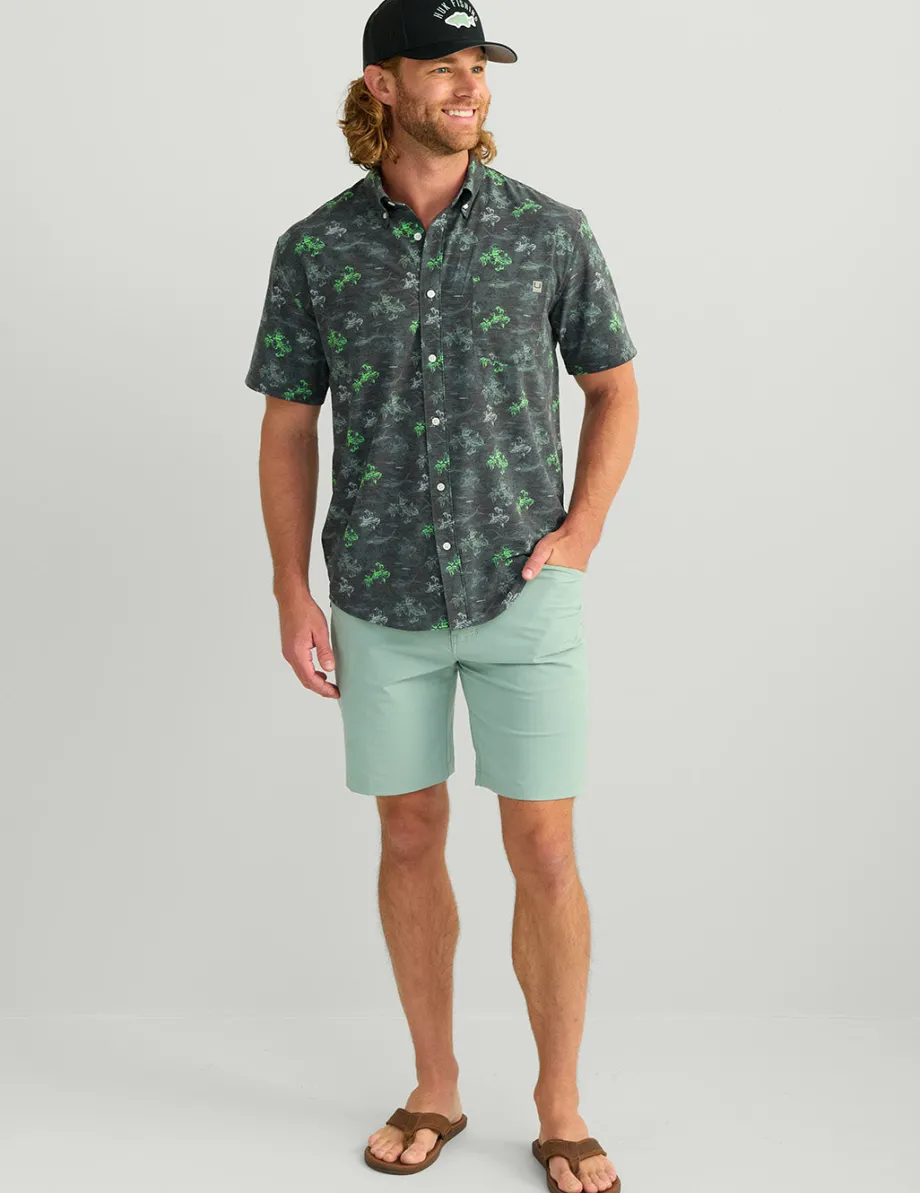 Huk Gear Button Downs-KC Kona Button-Down KC Black Flying High