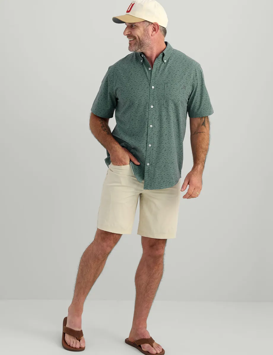 Huk Gear Button Downs-KC Kona Button-Down North Atlantic Mini Fish