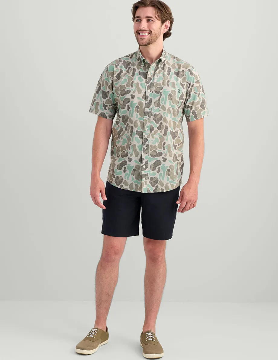 Huk Gear Button Downs-KC Kona Button-Down KC Volcanic Ash Camo