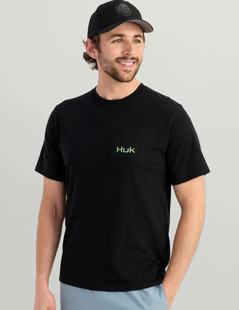 Huk Gear T-Shirts-KC Lures Pocket Tee Black