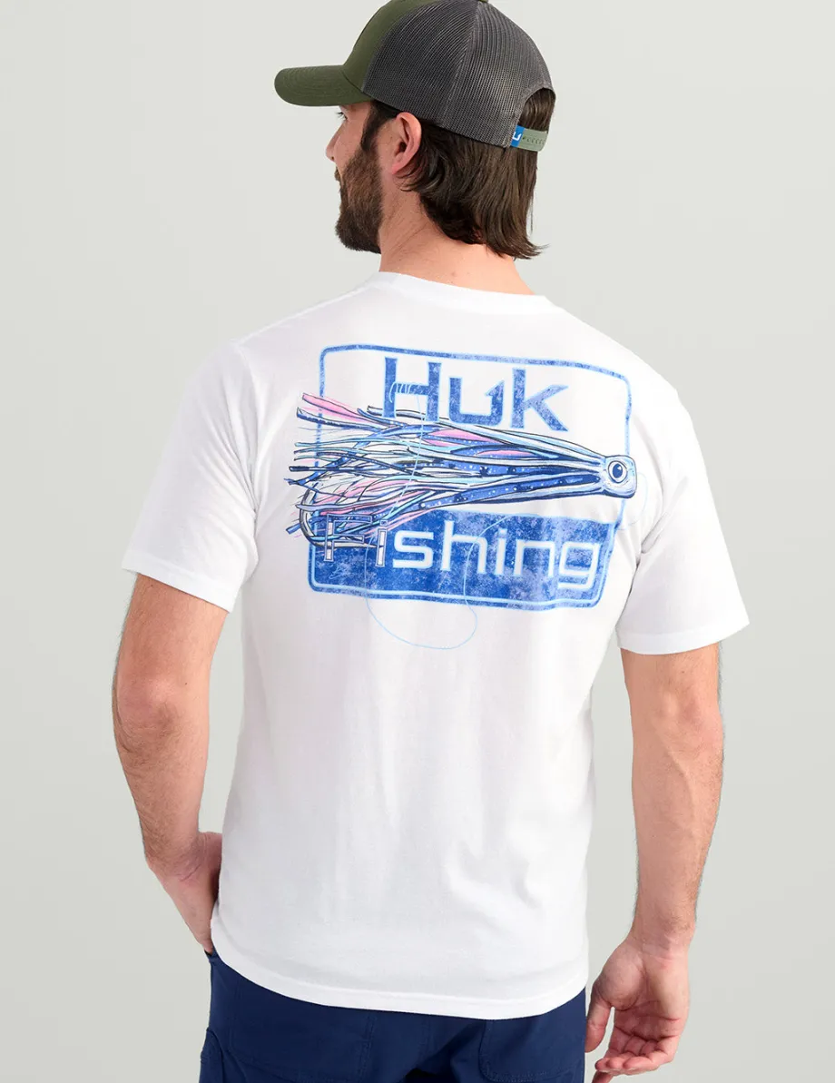 Huk Gear T-Shirts-KC Lures Pocket Tee White
