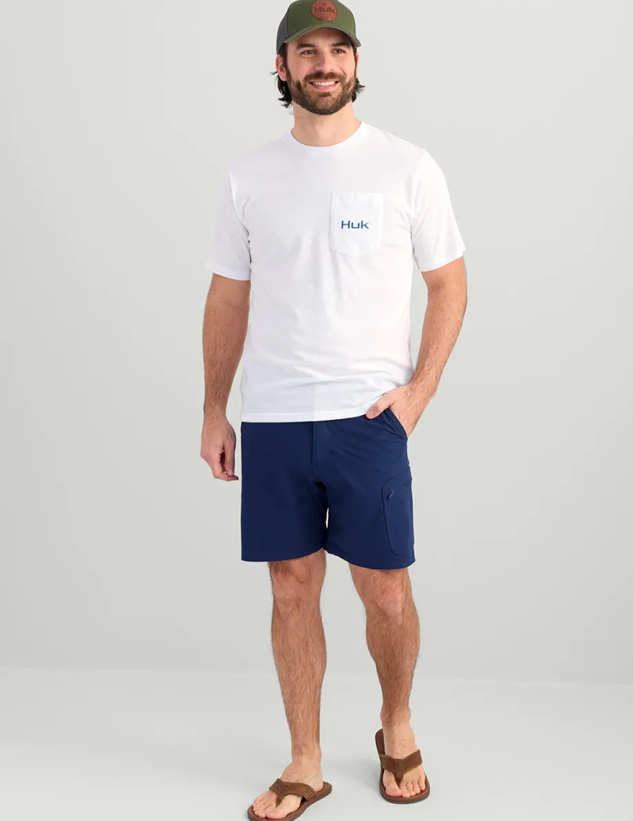 Huk Gear T-Shirts-KC Lures Pocket Tee White