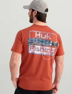 Huk Gear T-Shirts-KC Lures Pocket Tee Crawfish Red
