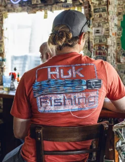 Huk Gear T-Shirts-KC Lures Pocket Tee Crawfish Red