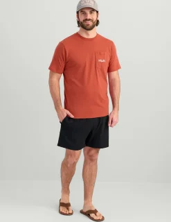 Huk Gear T-Shirts-KC Lures Pocket Tee Crawfish Red