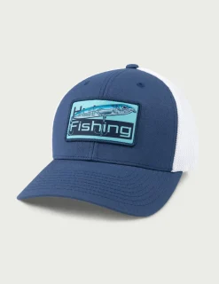 Huk Gear Hats-KC Patch 110 Trucker Hat Bright Navy