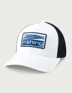 Huk Gear Hats-KC Patch 110 Trucker Hat White