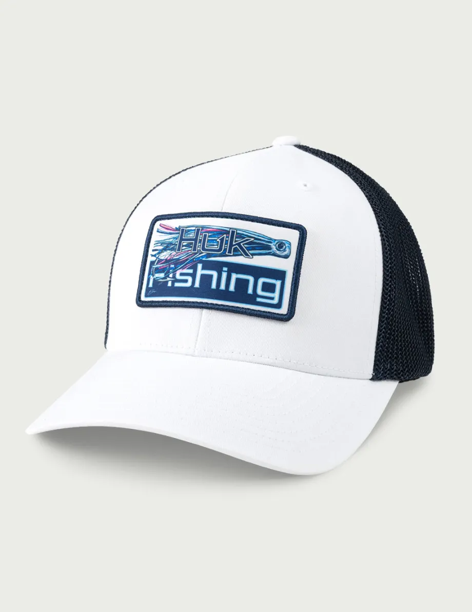 Huk Gear Hats-KC Patch 110 Trucker Hat White