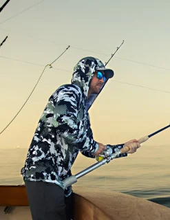 Huk Gear Performance Tops-KC Print Icon Performance Hoodie KC Black Grazier 2
