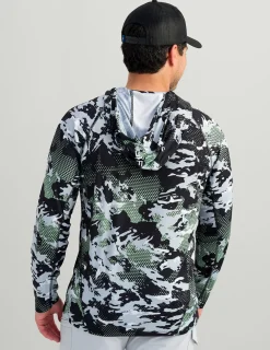 Huk Gear Performance Tops-KC Print Icon Performance Hoodie KC Black Grazier 2
