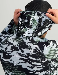 Huk Gear Performance Tops-KC Print Icon Performance Hoodie KC Black Grazier 2