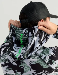 Huk Gear Performance Tops-KC Print Icon Performance Hoodie KC Black Grazier