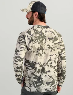 Huk Gear Performance Tops-KC Print Icon Performance Crew Moss Grazier