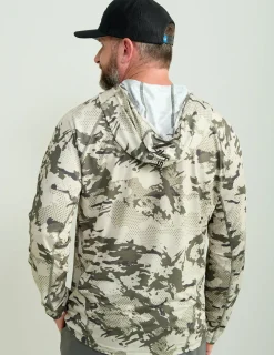 Huk Gear Performance Tops-KC Print Icon Performance Hoodie KC Moss Grazier